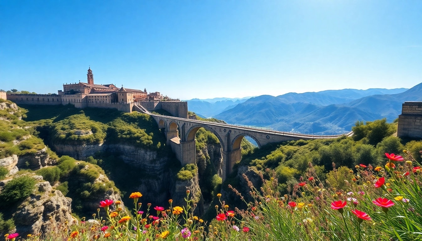 Entdecken Sie Ronda Spanien mit dem beeindruckenden Puente Nuevo und der malerischen Landschaft.