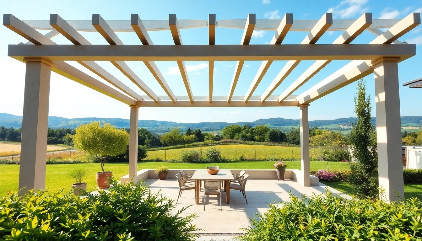 Hier klicken und informieren ueber elegante Terrassenueberdachung in malerischer Kulisse.