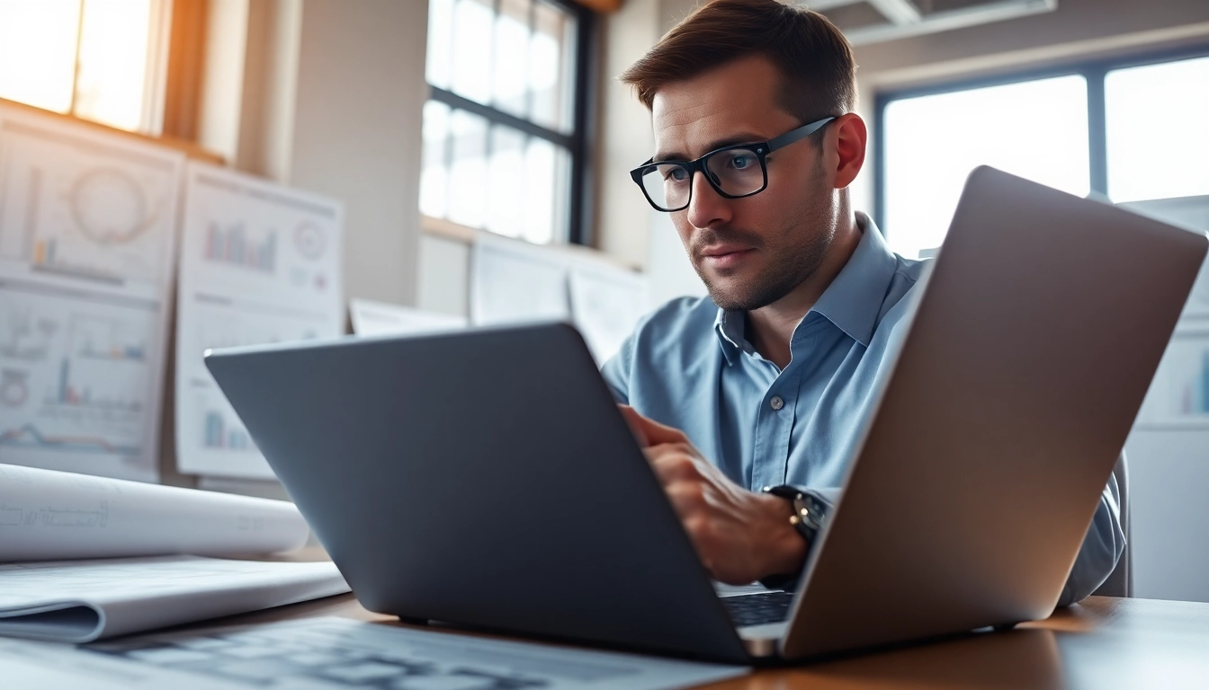 Headhunter Ingenieure analysiert Kandidatenprofile in modernem Büro.