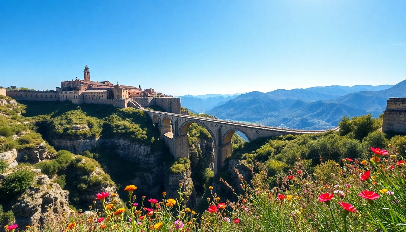 Entdecken Sie Ronda Spanien mit dem beeindruckenden Puente Nuevo und der malerischen Landschaft.