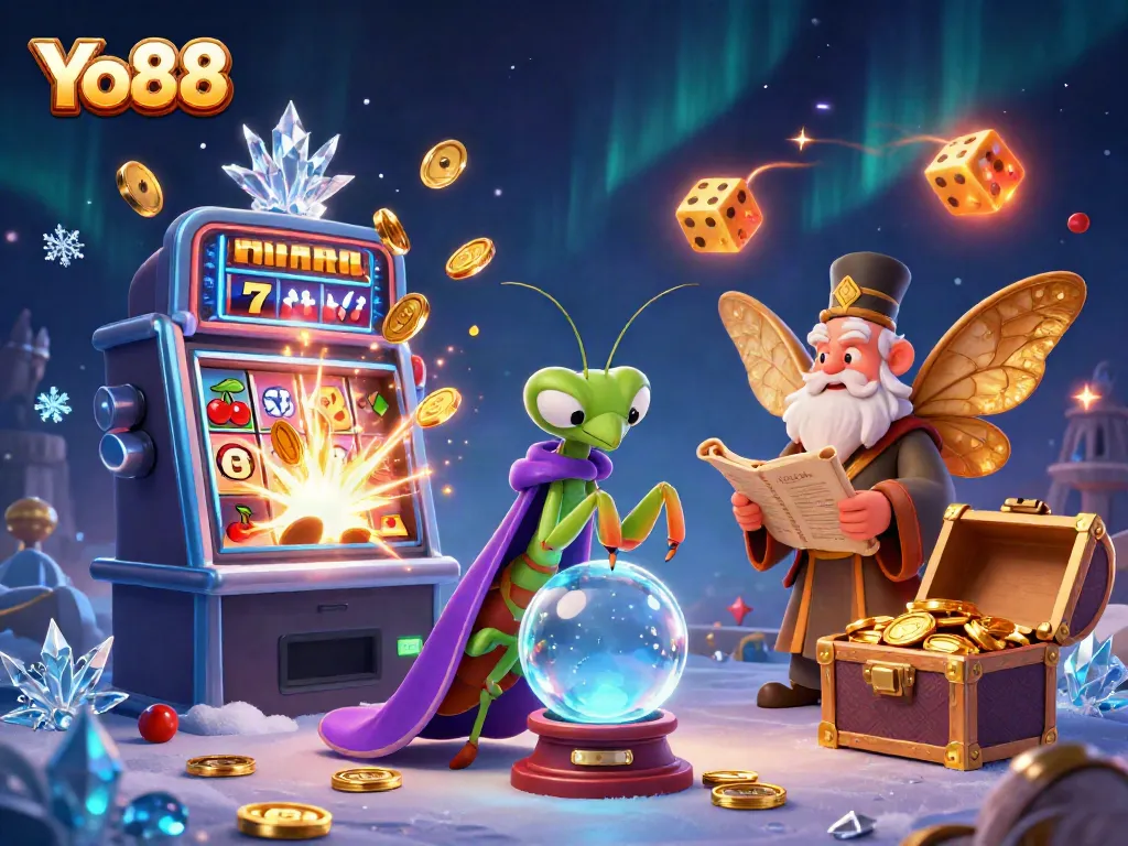 Win big at Yo88 with thrilling slots and casino games in a vibrant mystical scene.