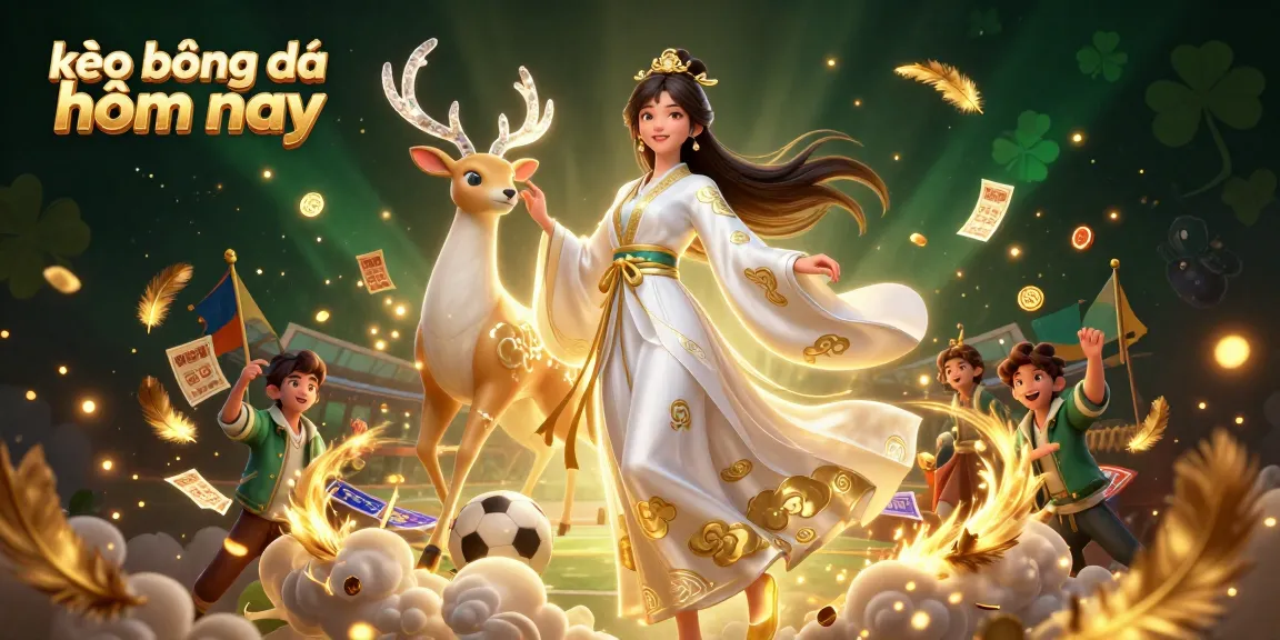 Experience thrilling kèo bóng đá hôm nay action with a captivating scene featuring a graceful Asian woman and sports elements.